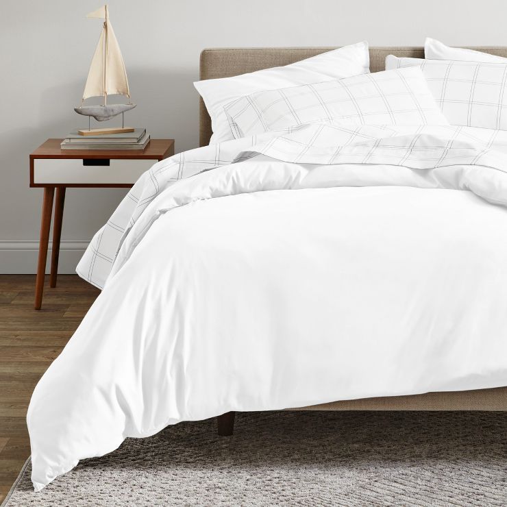 400 Thread Count Organic Cotton Sateen Duvet Cover and Sham Set by Bare Home | Target