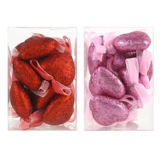 Assorted Valentine Shatterproof Glitter Heart Ornaments by Ashland® | Michaels Stores