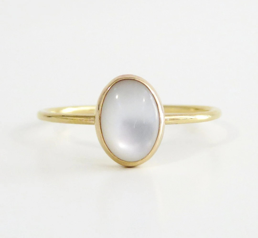 14k Gold Filled Ring, Gold Ring, Gold Pearl Ring, Pearl Ring, Stacking Ring, Natural Pearl Ring, ... | Etsy (US)