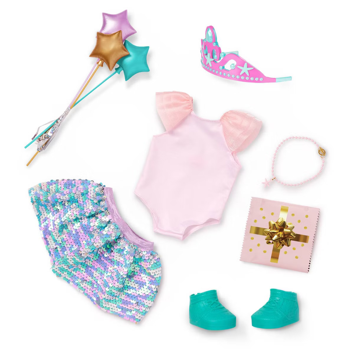 Our Generation Sequin Surprise Party Outfit for 18" Dolls with Mystery Bag & Accessories: Fashion... | Target