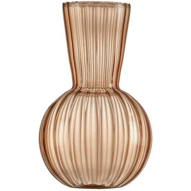 Beautiful 6.5" Fall Leaf Yellow Bubble Glass Vase by Drew Barrymore - Walmart.com | Walmart (US)