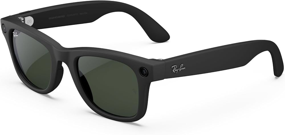 Ray-Ban Meta Glasses, Wayfarer Large (Gen 1) , Matte Black | Capture high-def photo and video —... | Amazon (US)