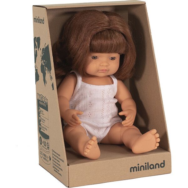 Baby Doll, Caucasian Redhead Girl - Miniland Dolls & Doll Accessories | Maisonette | Maisonette