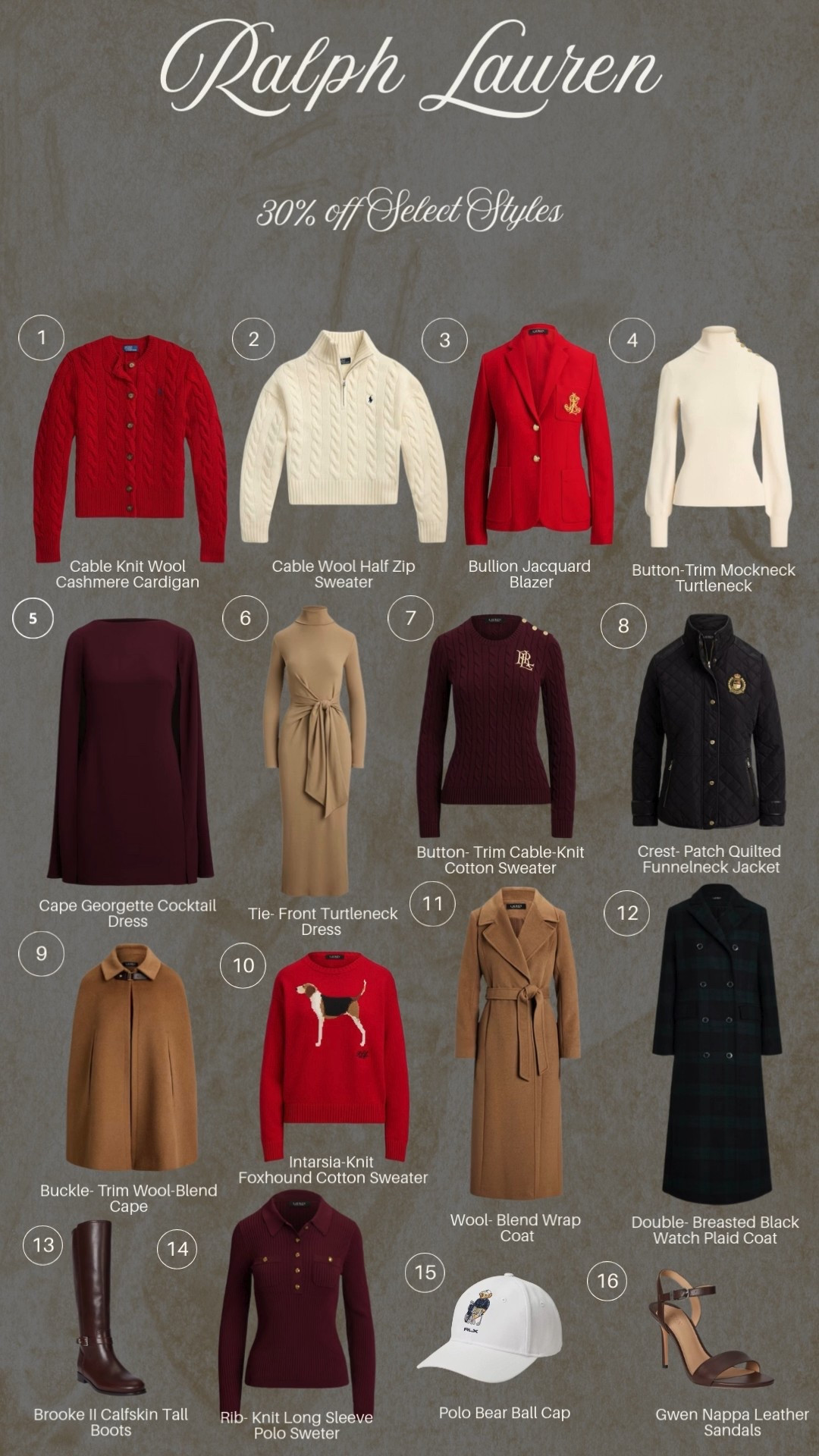 Ralph Lauren holiday sale!

#LTKCyberWeek #LTKSaleAlert #LTKHoliday