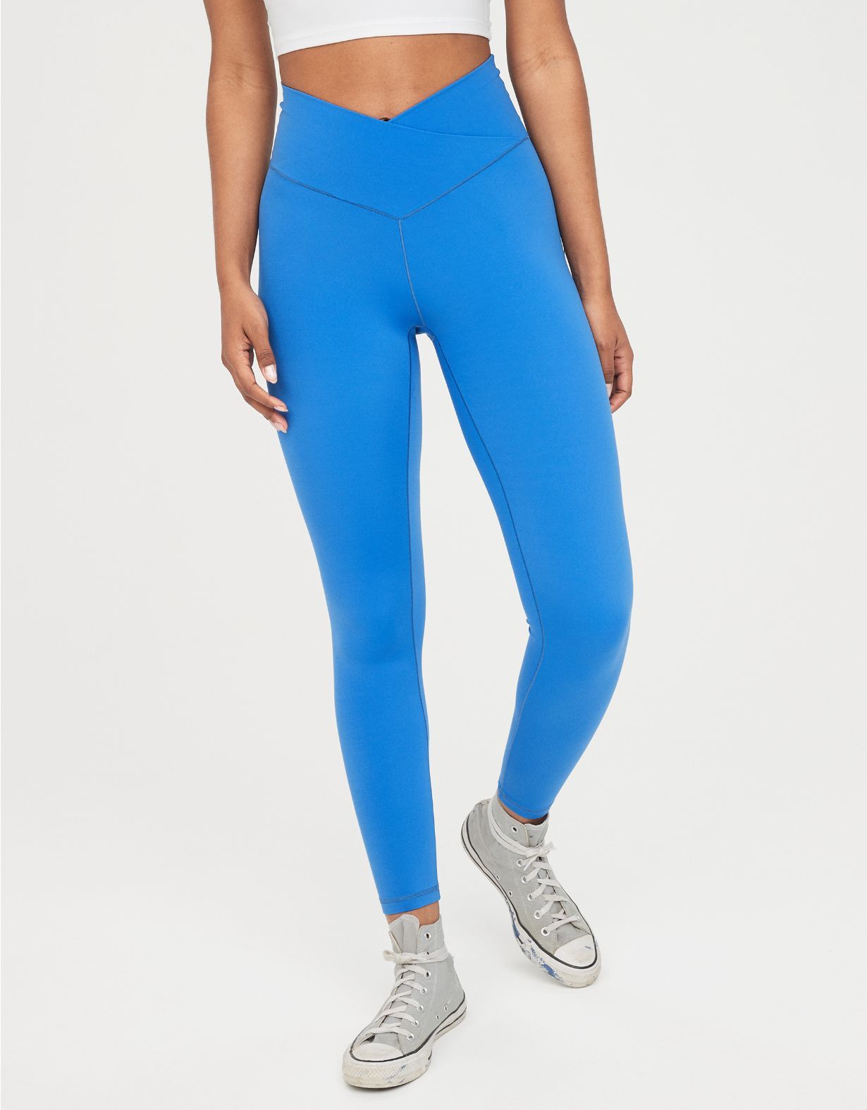 OFFLINE By Aerie Real Me High Waisted Crossover Legging | American Eagle Outfitters (US & CA)