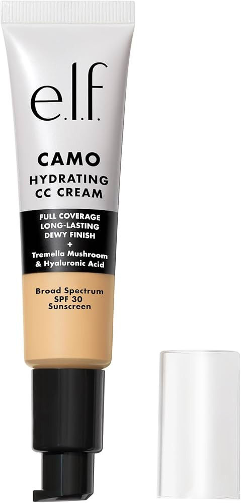 e.l.f. Hydrating Camo CC Cream, SPF 30, Color Correcting Full Coverage Foundation For A Dewy Fini... | Amazon (US)