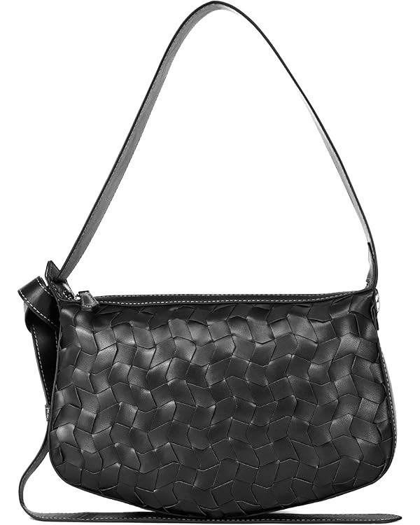 PS PETITE SIMONE Woven Crossbody Bags for Women Trendy Leather Shoulder Bags Purse Handbags Adjus... | Amazon (US)