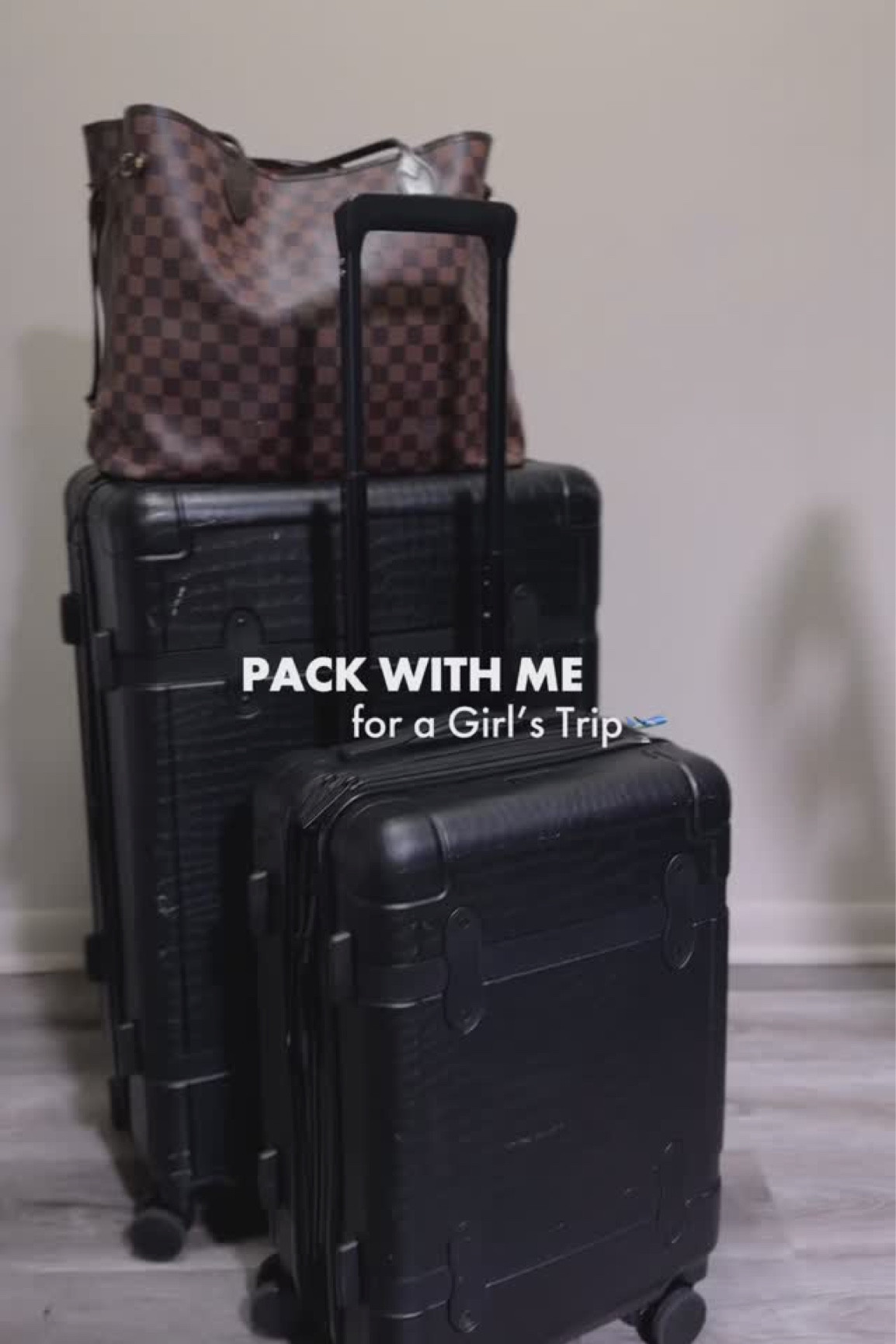 Girls Trip Loading!🎉✨ Watch how I pack smart and made everything fit because we don’t do overpacking here.😉🧳 If you’re heading on a trip soon, you NEED this hack!🙌🏾
.
.
Link in bio🫶🏾
.
..
#packwithme #calpaktravel #calpak #girlstrip #packing #momof2 #momlife 
.
.
.
So tell me what type of packer are you?🤔