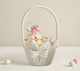 Rattan Scallop Easter Basket | Pottery Barn Kids