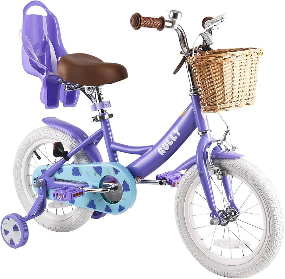 RULLY Fruit Kids Bike 12 14 16 Inch Bicycle for Girls Ages 2-7 Years, Training Wheels Included, G... | Amazon (US)