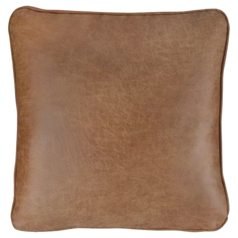 Signature Design by Ashley Cortnie Square Faux Leather Pillow Cover and Insert & Reviews | Wayfai... | Wayfair North America