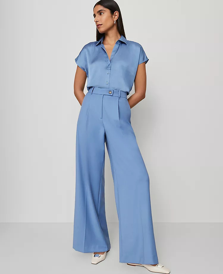 The Modern Wide-Leg Trouser Pant | Ann Taylor
