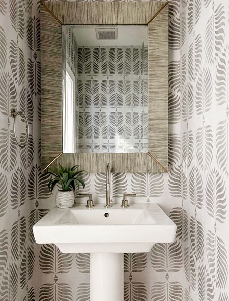 Love the texture and pattern on this wallpaper. Bold patterns are so great for smaller rooms! 

#LTKstyletip #LTKsalealert #LTKhome