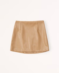 Vegan Leather Mini Skort | Abercrombie & Fitch (US)