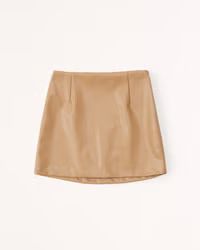 Vegan Leather Mini Skort | Abercrombie & Fitch (US)