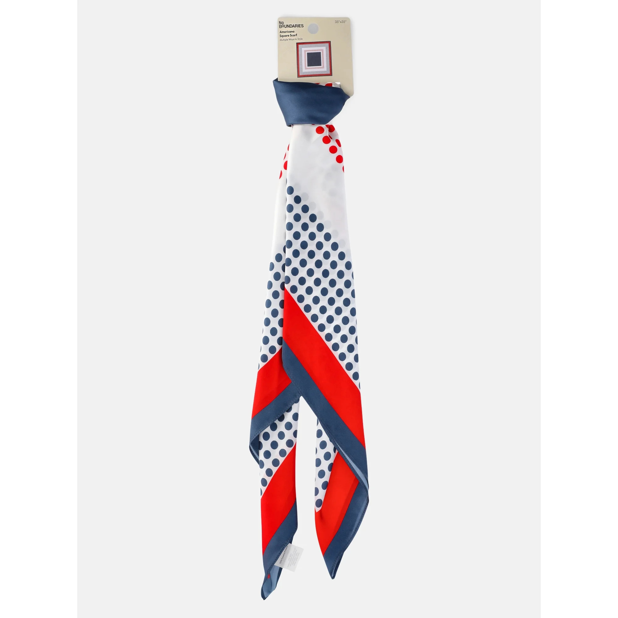 No Boundaries Women's Americana Print Square Scarf | Walmart (US)