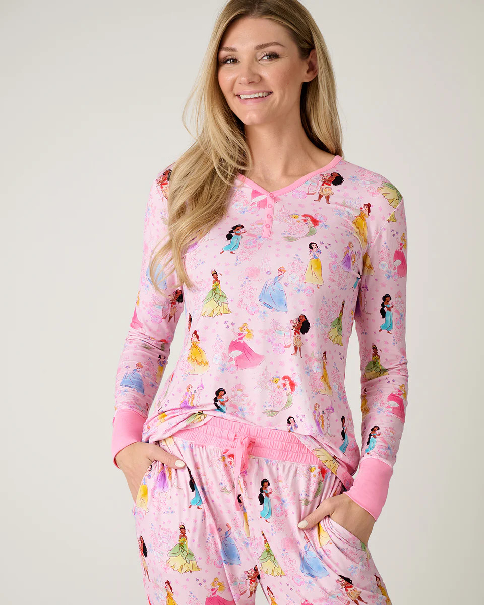 Disney Princess Garden Women's Long Sleeve Pajama Top | Little Sleepies