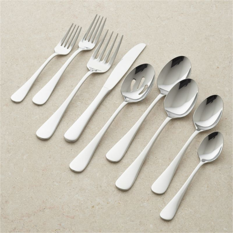 Cirrus 52-Piece Flatware Set + Reviews | Crate and Barrel | Crate & Barrel