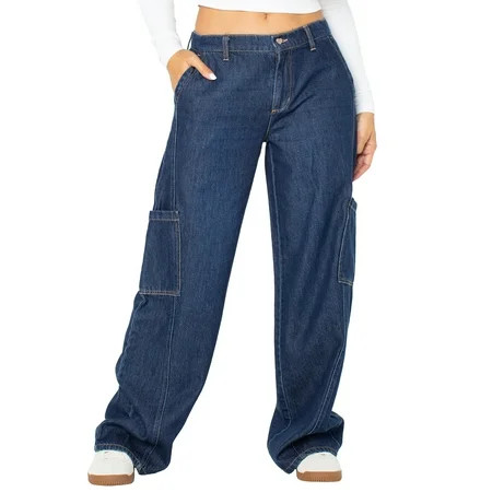 Celebrity Pink Women s and Women s Plus Cargo Wide Leg Jeans Sizes XS-4X | Walmart (US)