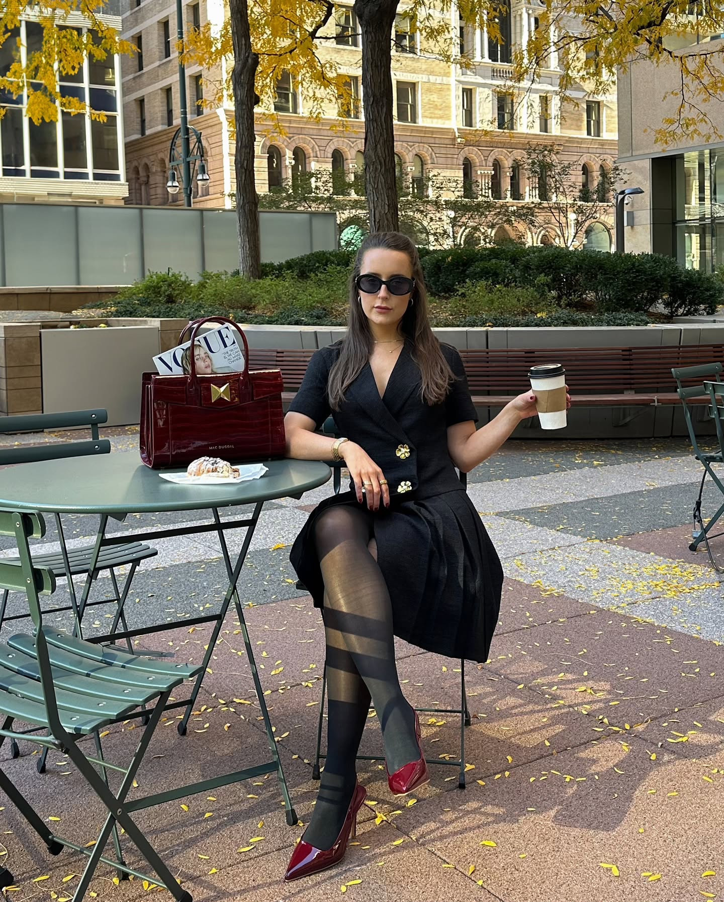 Coffee is the first order of business🍂☕️🥐 @macduggal #macduggalmoment #macduggal

Dress runs large so I recommend sizing a full size down. I’m normally a US 4 and ended up wearing the size 2 🫶🏻

Fall transition outfits, November ootd, Pinterest inspires, fall style, minimal outfit, fall fashion, tweed dress outfit, neutral outfit, fall coffee shop aesthetic, Parisian aesthetic, #minimalaesthetic #fallaesthetic #fallvibes #simplelooks #officeoutfit #pinterestgirl #burgundy #falloutfitideas #preppyoutfit 

#LTKWorkwear #LTKSaleAlert #LTKCyberWeek