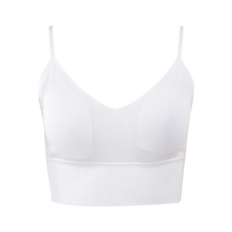 No Boundaries Seamless Cropped Tank Top, 2-Pack, Women's and Women's Plus - Walmart.com | Walmart (US)