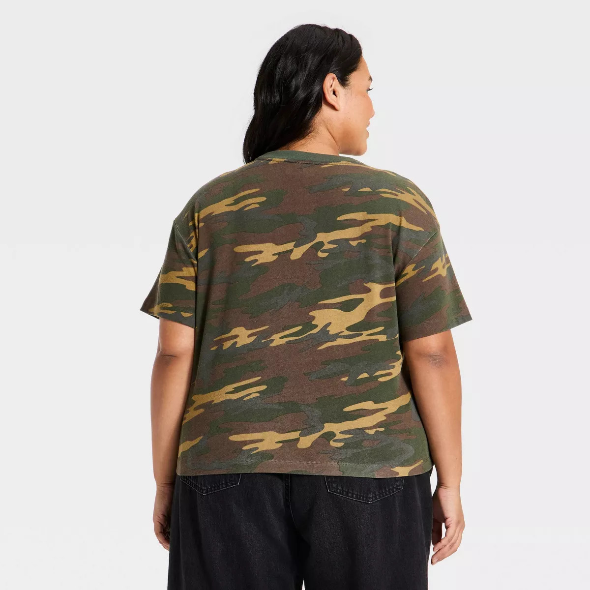 Women's Short Sleeve Vintage Cotton Shirt - Universal Thread\u2122 Green S | Target