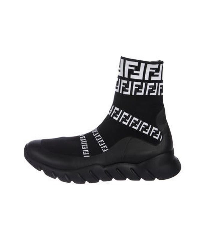 Fendi Canvas Sock Sneakers black Fendi Canvas Sock Sneakers | The RealReal
