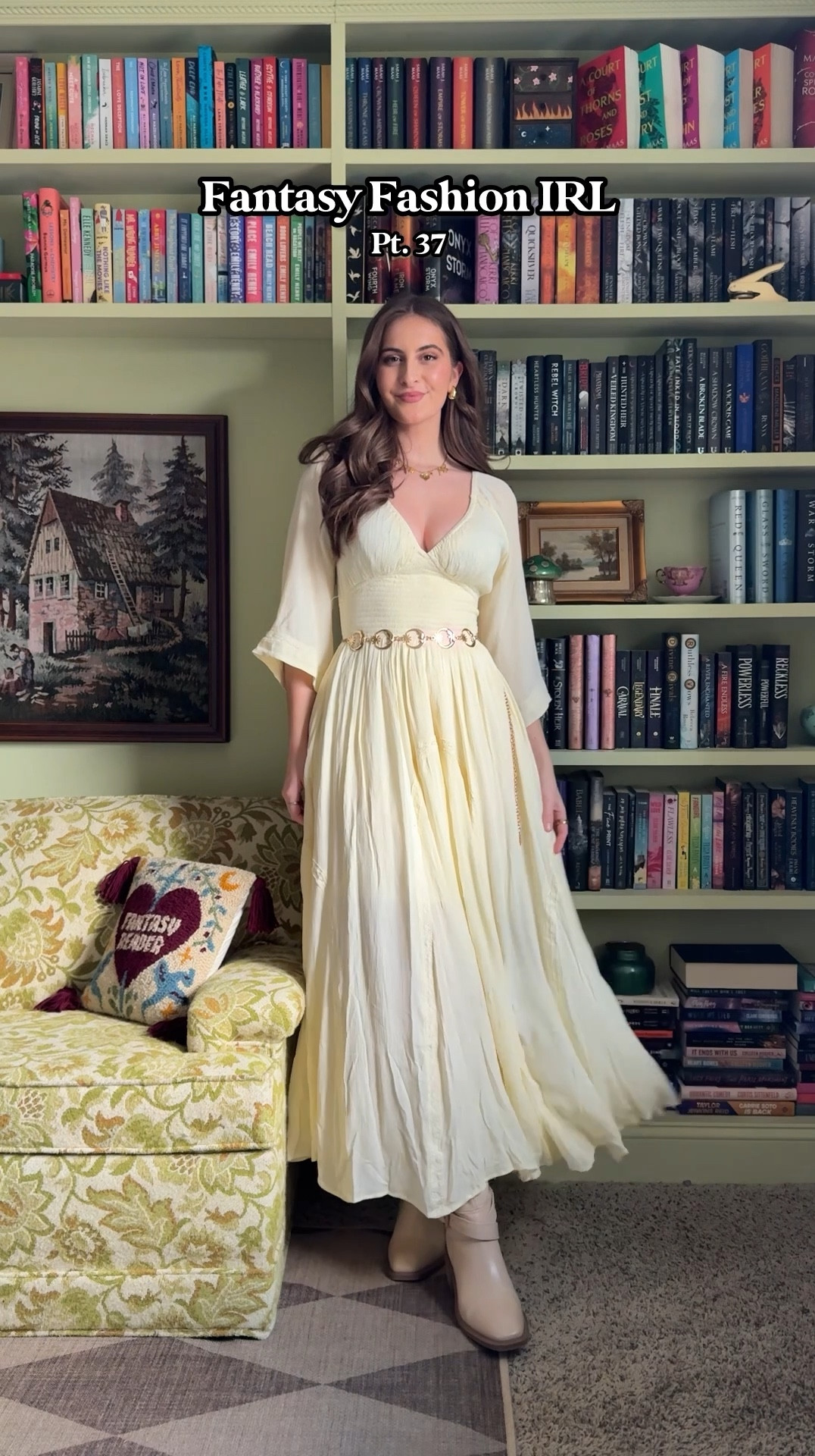 Fantasy fashion irl pt 37. In love with this light yellow color! (Night gown is a vintage find, linked some similar options on Etsy) 

#LTKU #LTKSeasonal #LTKWatchNow