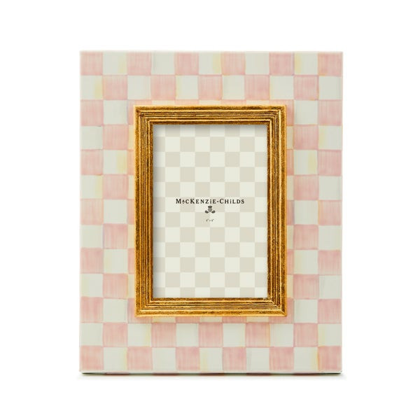 MacKenzie-Childs Rosy Check 4" x 6" Frame | MacKenzie-Childs