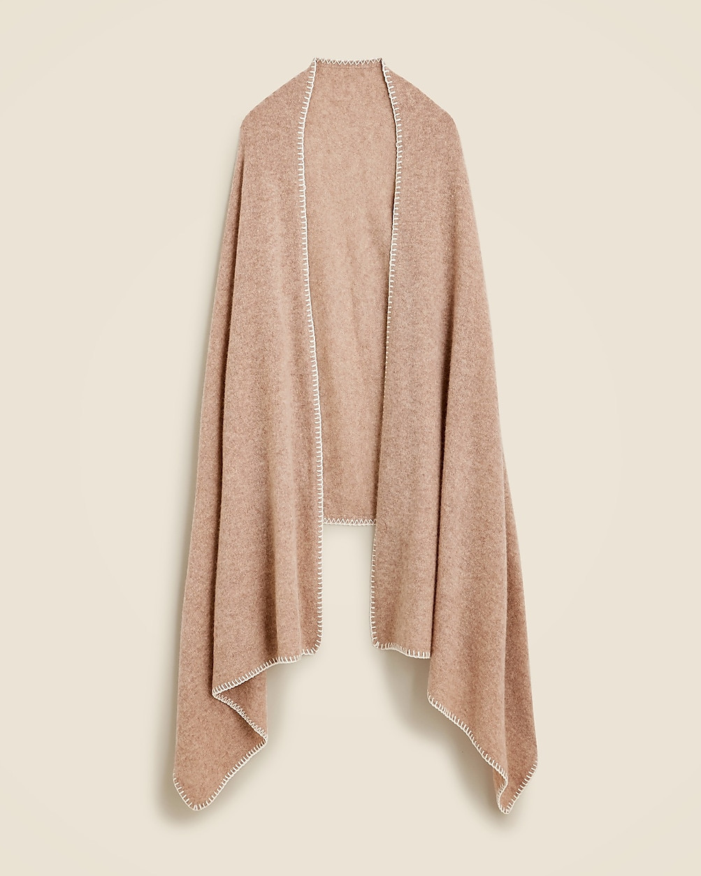 Cashmere whipstitch oversized wrap scarf | J. Crew US