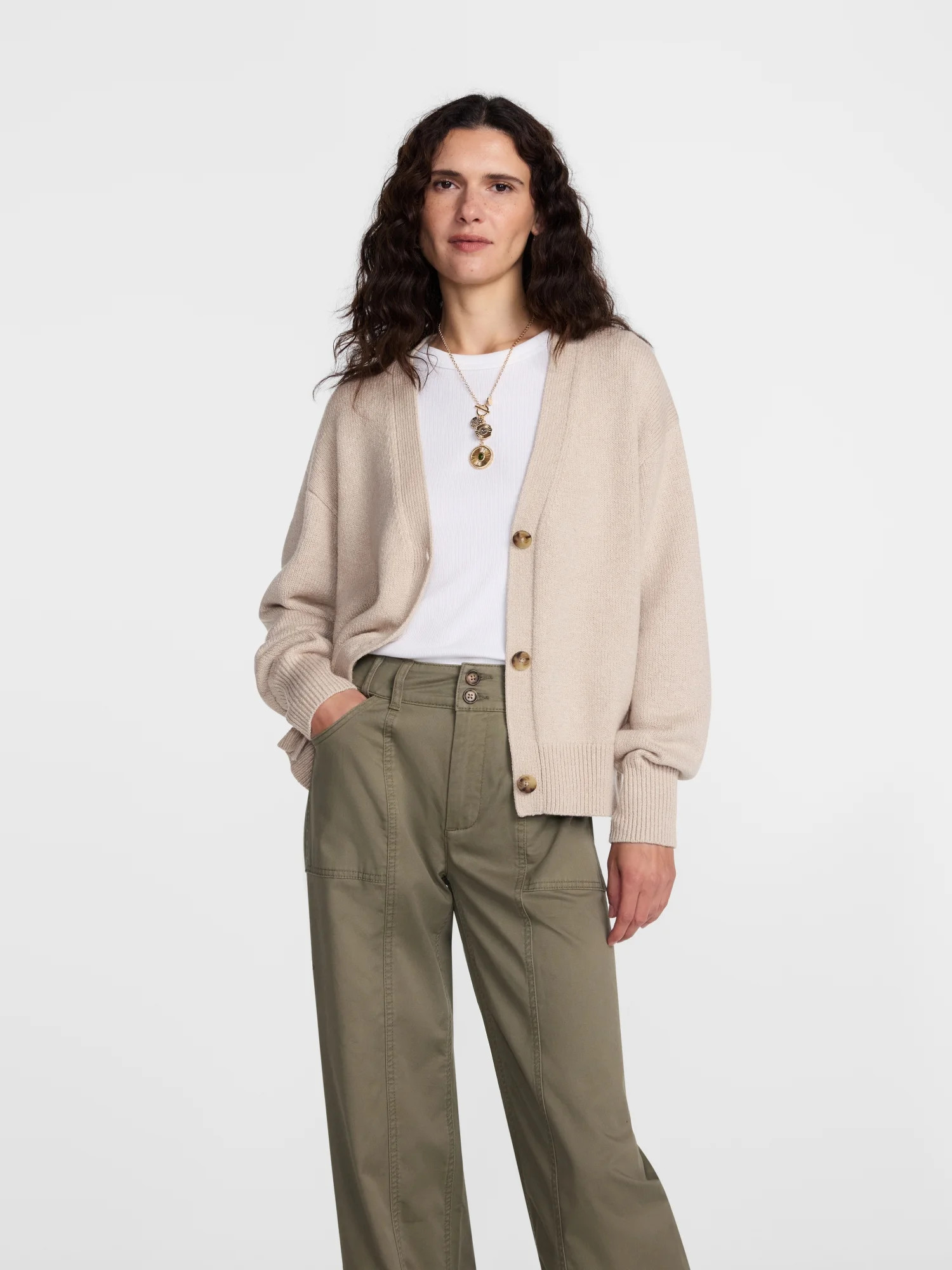 Scenario Women's Button Front Lightweight Cardigan, Sizes XS-XXXL | Walmart (US)
