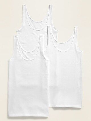 First-Layer Rib-Knit Tank Top 3-Pack for Women | Old Navy (US)