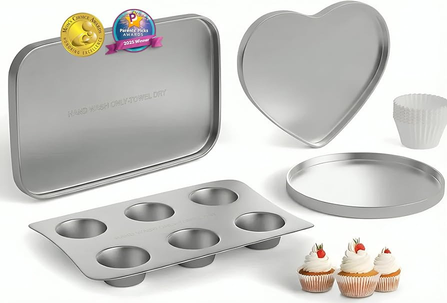 Doll Buddies Kids’ Complete Oven Pan Set for Easy Bake Ultimate Oven | 75 Cupcake Liners (15 Mo... | Amazon (US)
