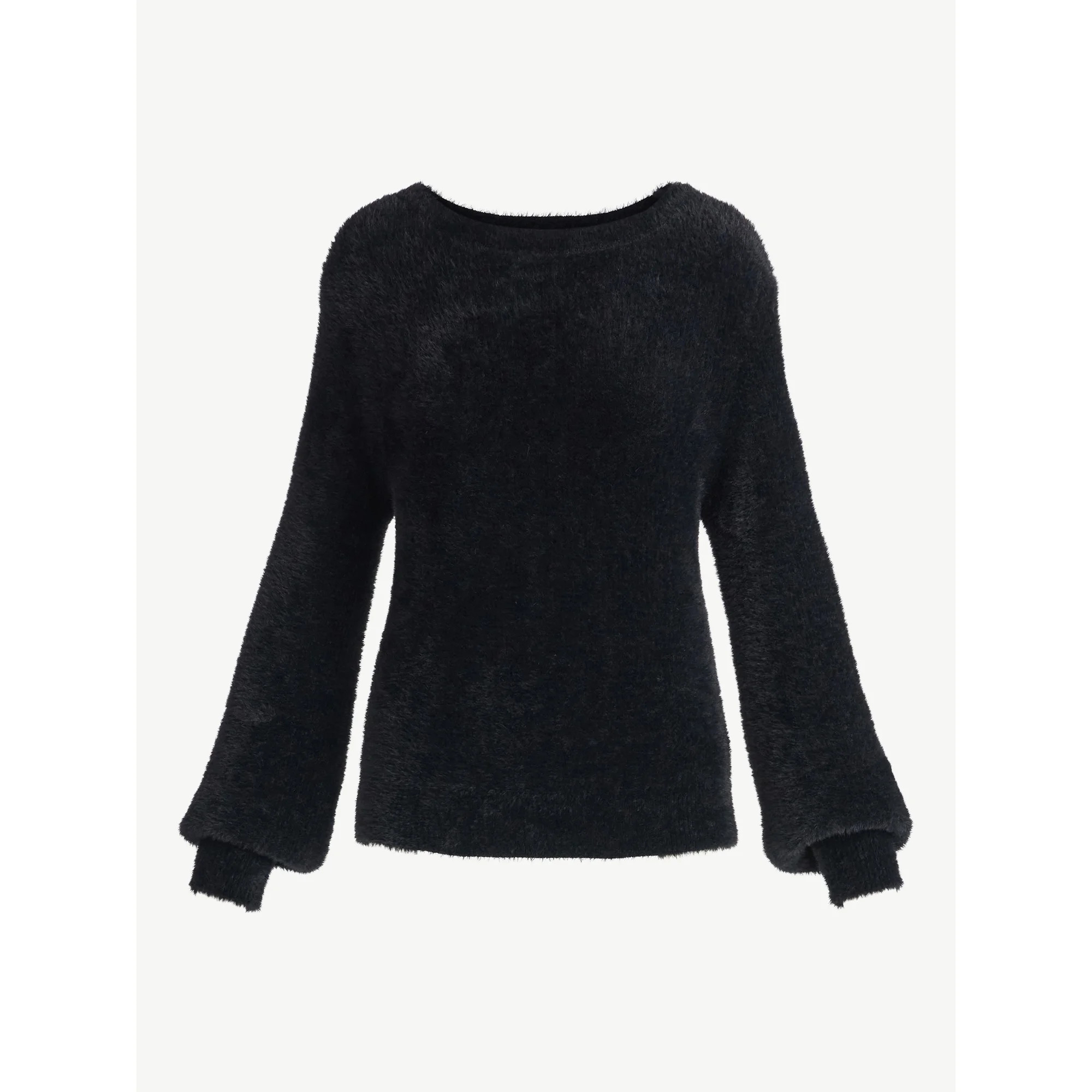 Sofia by Sofia Vergara Women's and Women's Plus Size Off Shoulder Sweater, Mid Weight, Size XS-4X | Walmart (US)