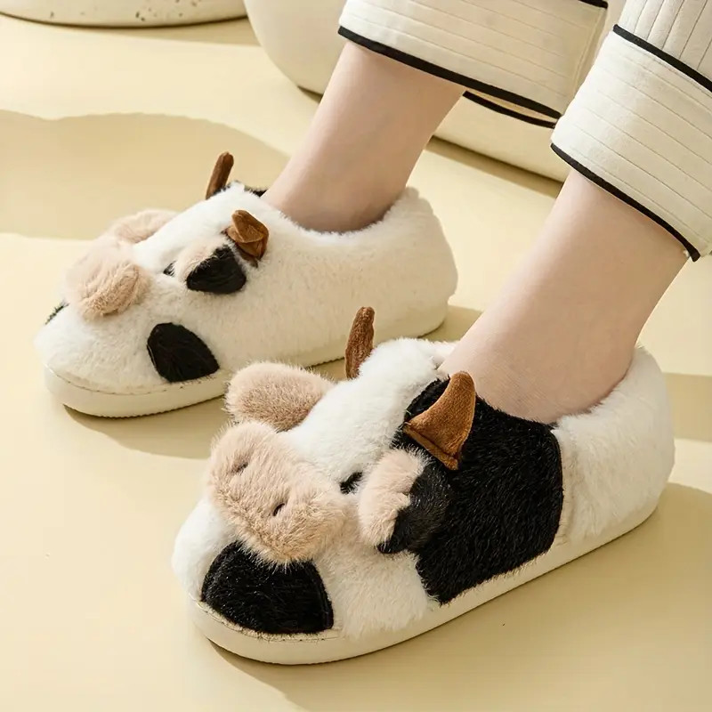 Zapatillas Diseño Vaca Kawaii Zapatos Informales Forro Felpa - Temu | Temu Affiliate Program