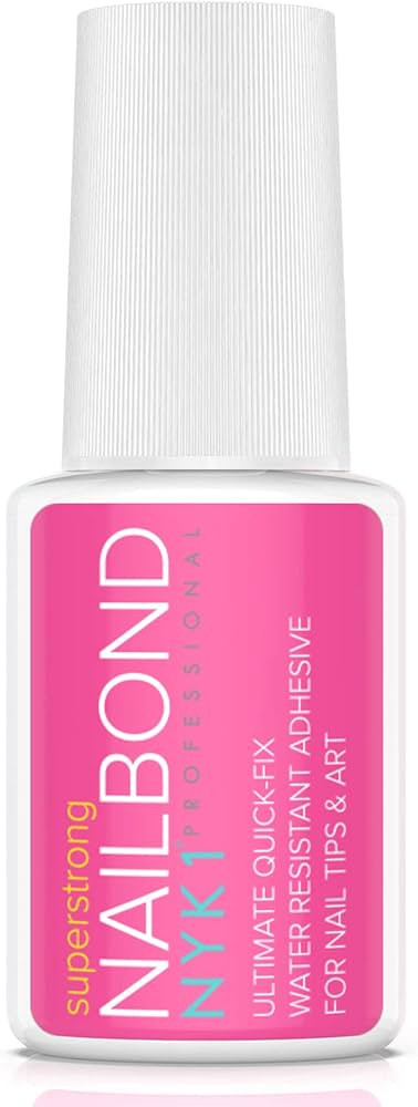 Super Strong Nail Glue For Acrylic Nails, Nail Tips and Press On Nails (8ml) NYK1 Nail Bond Brush... | Amazon (US)
