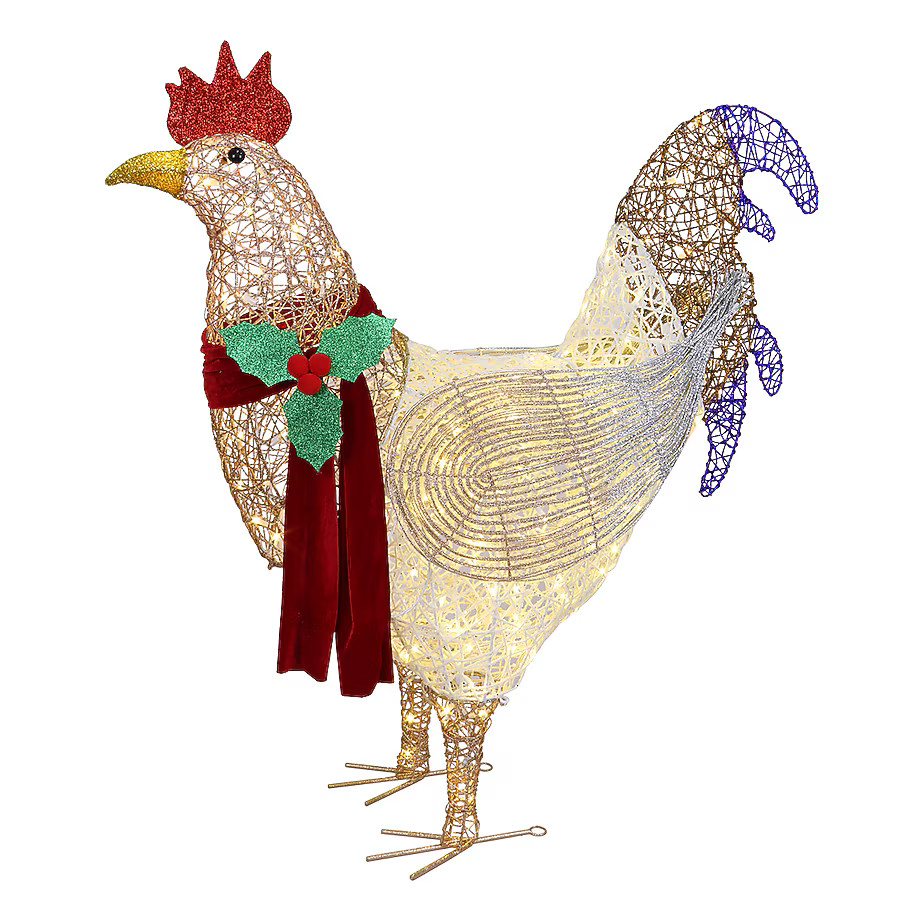 Holiday Living 4-ft LED Hen Yard Decoration | Lowe's