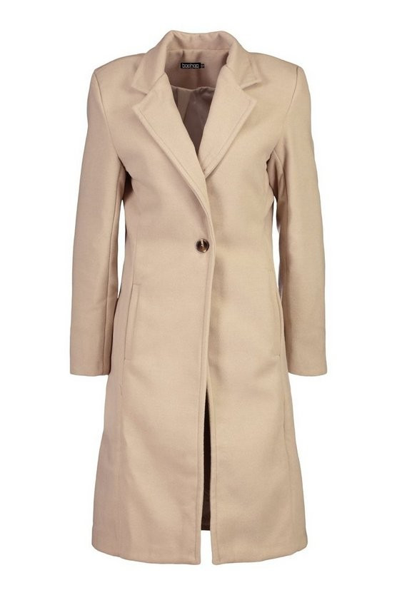 Tailored Wool Look Coat | Boohoo.com (US & CA)
