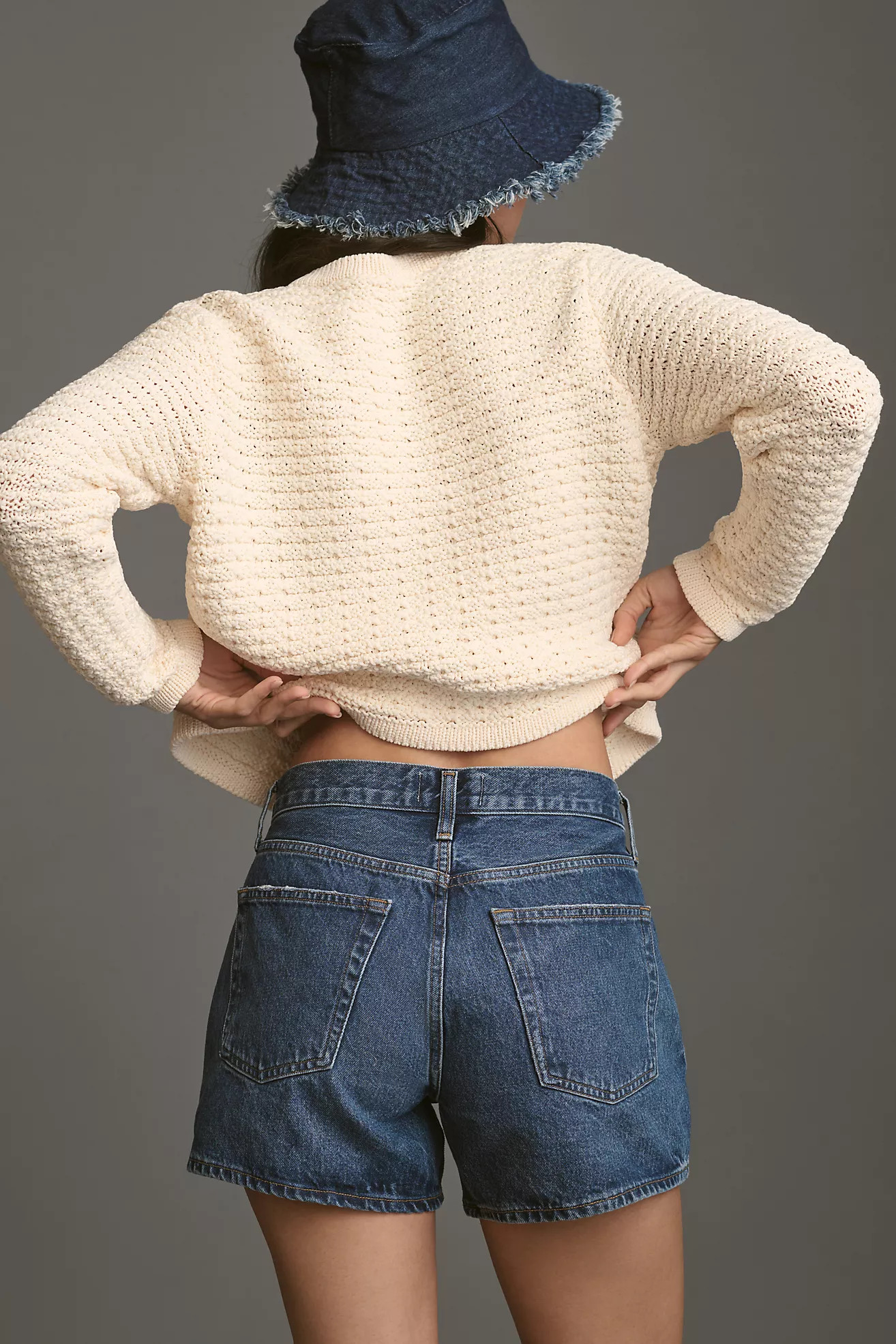 AGOLDE Parker Denim Long Shorts | Anthropologie (US)