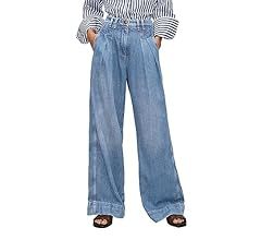 Women's High Waisted Wide Leg Jeans Baggy Mom Casual Denim Pants | Amazon (US)