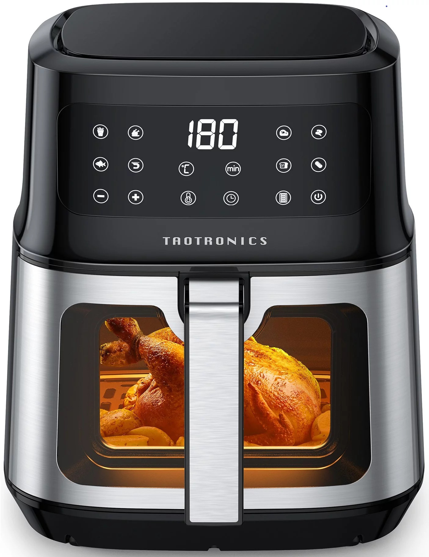 TaoTronics Air Fryer, 8-in-1 Airfryer Oven with Viewing Window Smart Touch 5.3 Quart - Walmart.co... | Walmart (US)