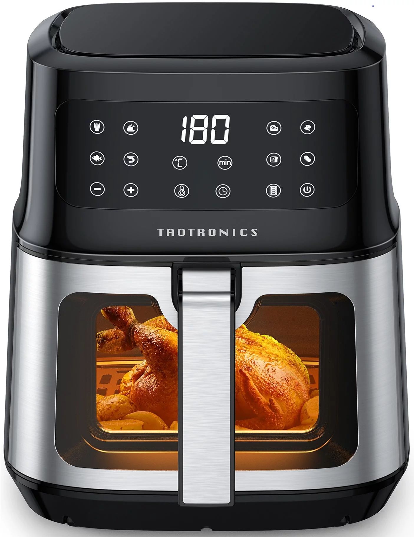 TaoTronics Air Fryer, 8-in-1 Airfryer Oven with Viewing Window Smart Touch 5.3 Quart | Walmart (US)