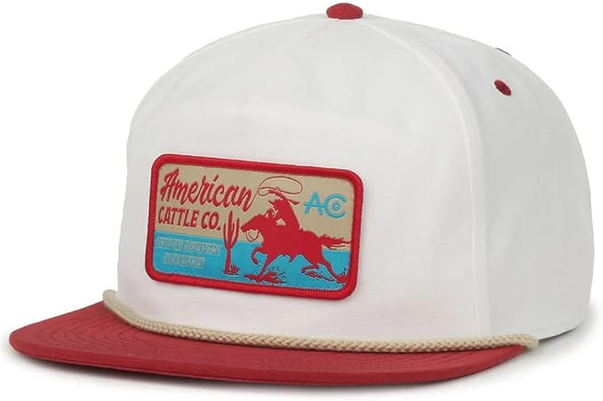 Ranch Hand Snapback Hat - Flat Brim Western Baseball Cap with Cowboy Patch, Adjustable Rodeo Truc... | Amazon (US)