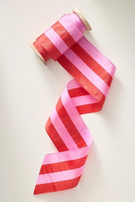 Tonal Striped Gift Ribbon | Anthropologie (US)