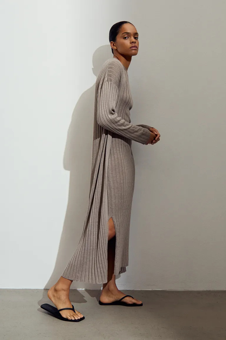 Long Rib-knit Cardigan | H&M (US + CA)