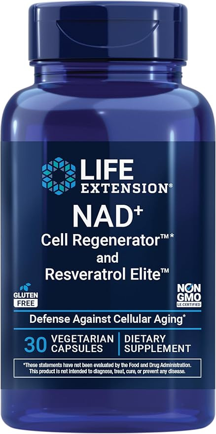 Life Extension NAD+ Cell Regenerator™ and Resveratrol Elite™*, nicotinamide riboside, Trans-r... | Amazon (US)
