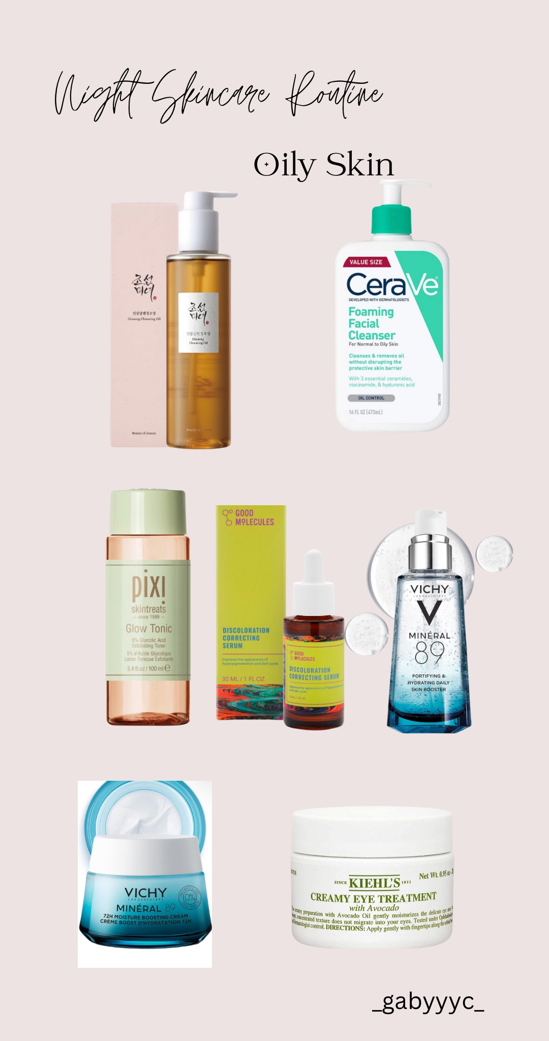Night skincare routine for normal to oily skin 🙌🏼

Skincare routine | Oily skin routine 

#LTKbeauty #LTKGiftGuide #LTKfindsunder50