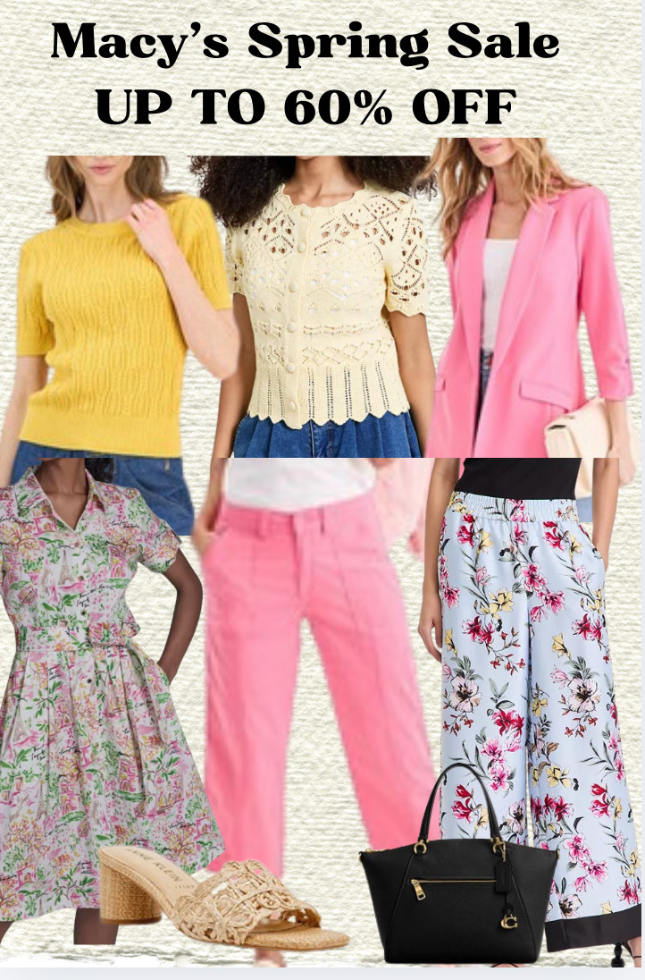 Get up to 60% off select items at Macy's Spring Sale  

 #LTKSeasonal #LTKOver40 #LTKSaleAlert