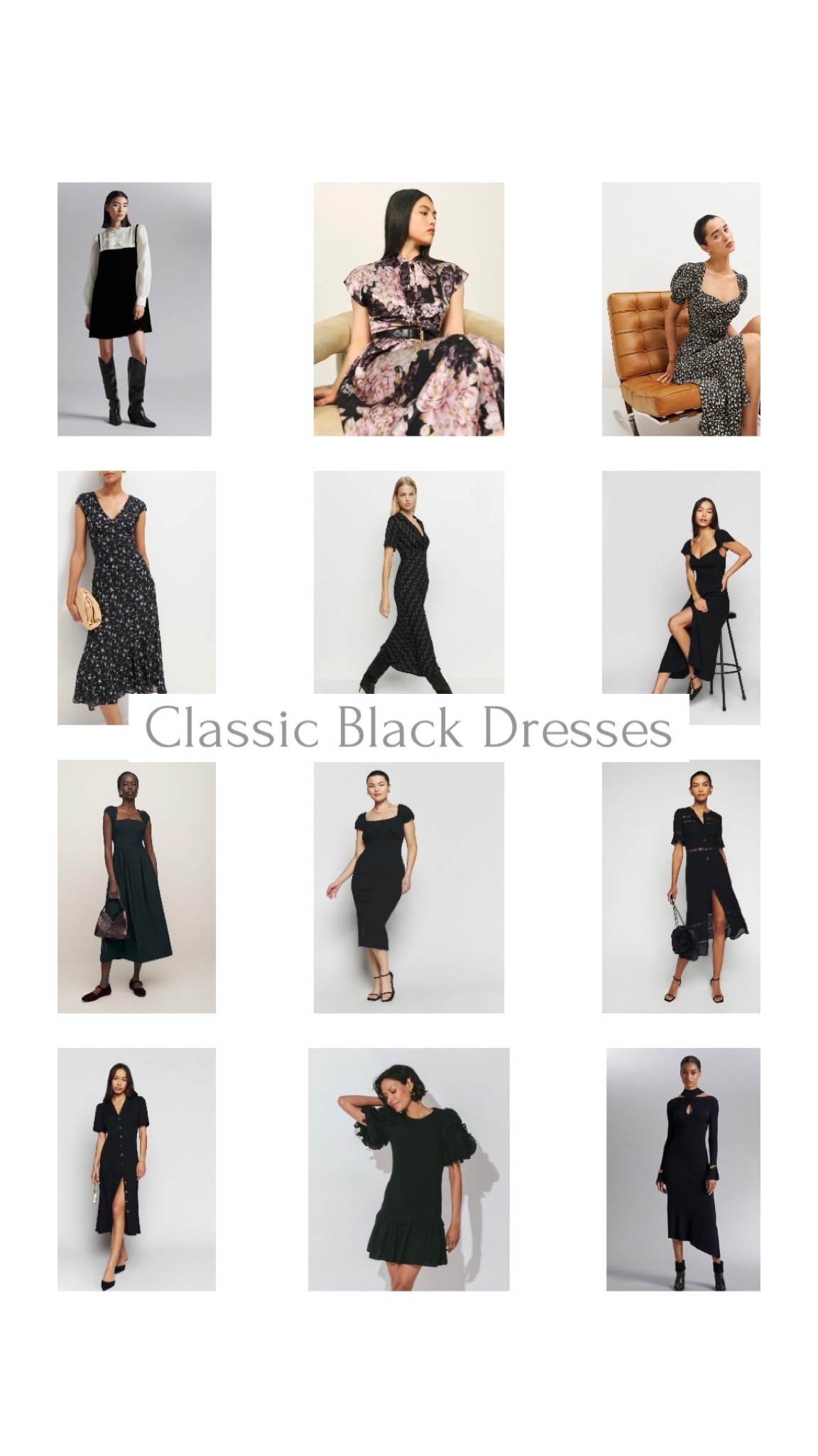 Classic black dresses I either own or have on my wishlist ✨✨

#LTKSeasonal #LTKparties #LTKHoliday