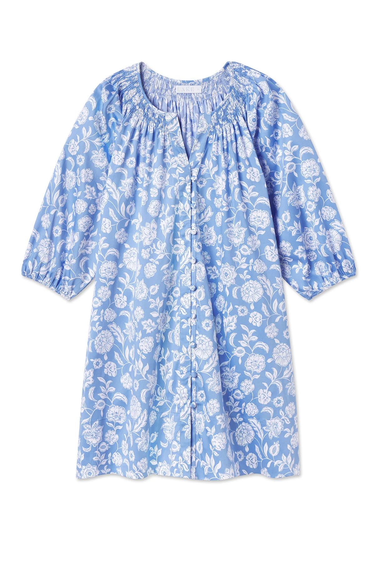 Hammock Shirt Dress in Baltic Bouquet | Lake Pajamas